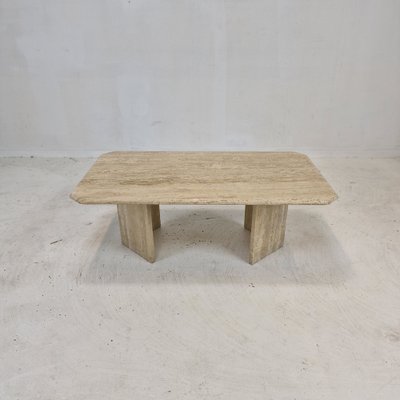 Italian Travertine Coffee Table, 2002 for sale at Pamono