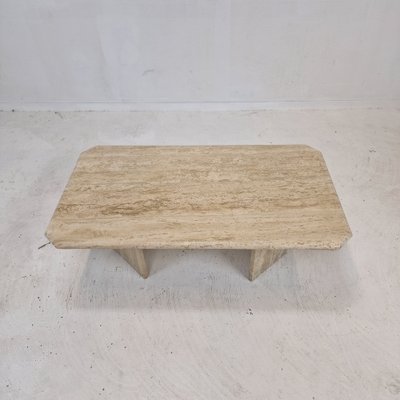 Italian Travertine Coffee Table, 2002 for sale at Pamono