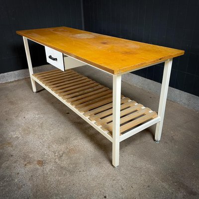 Vintage Industrial Bakery Table