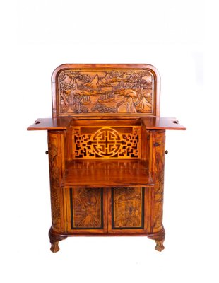 Asian bar cabinet discount