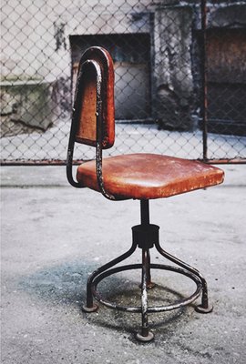 1930s DO/MORE・INDASTORIAL CHAIR USA 1930's Do More Industrial Adjustable Task Chair