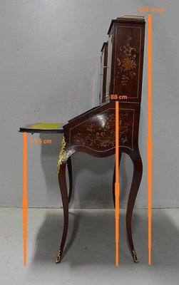 Secrétaire Napoléon III XIXe Siècle - Meuble Ancien En Bois, Style Second Empire, Très Bon état