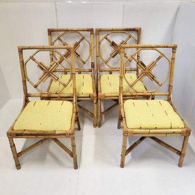 Bamboo look online dining chairs