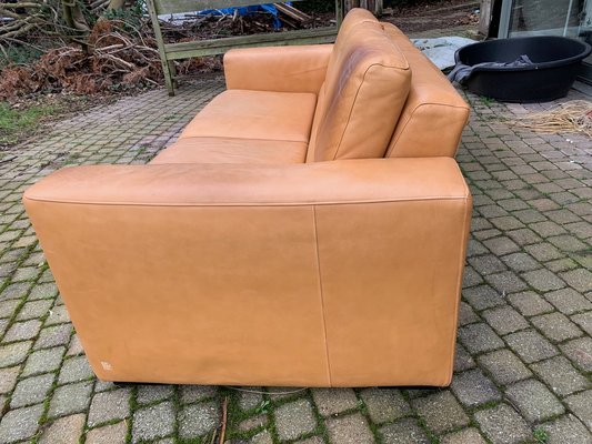 Pamono Divano In Pelle Busnelli Anni 70 Divano In Pelle Marrone