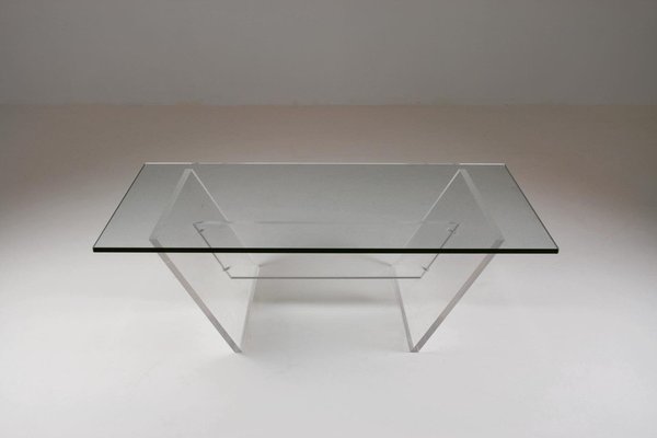 Acrylic glass coffee table deals