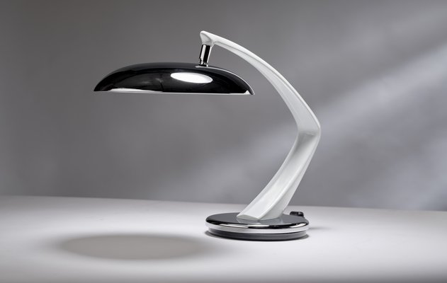 Boomerang Desk Lamp in Chrome from Chamfer, Madrid, Spain, 1960s for sale  at Pamono
