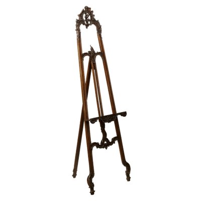 Neo-Rococo Style Carved Wood Easel, 1900s for sale at Pamono