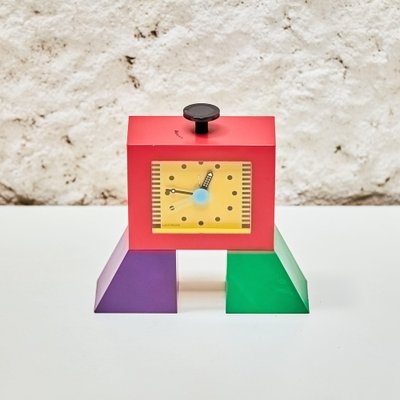インテリア時計 Shohei Mihara Wakita Paradise desk clock Paradise Plastic Alarm Clock by Shohei Mihara for Wakita, 1980s