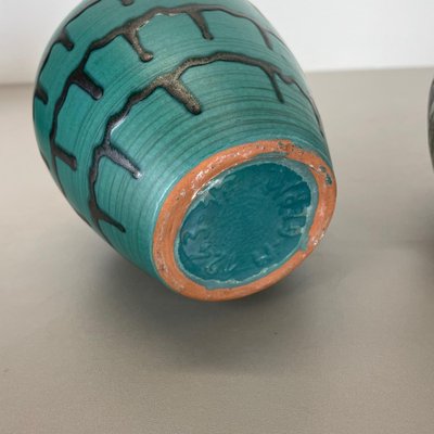 Fat Lava Pottery Vases by Heinz Siery for Carstens Tönnieshof