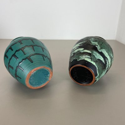 Fat Lava Pottery Vases by Heinz Siery for Carstens Tönnieshof