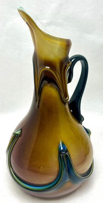 Italian Murano Cased Art Glass Pitcher with Handle, 1955 for sale