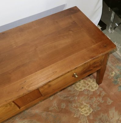 Table De Salle à Manger Merisier Marron, 4 Chaises, Bon état, 115cm