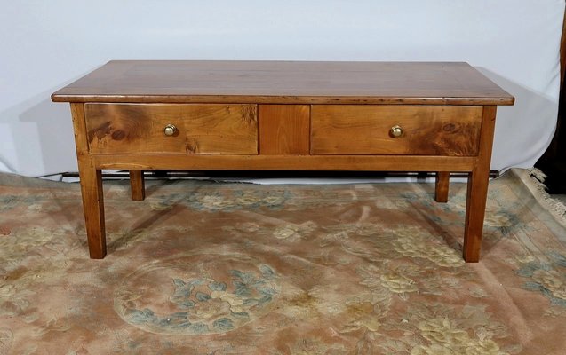 Cherry coffee sale table with storage