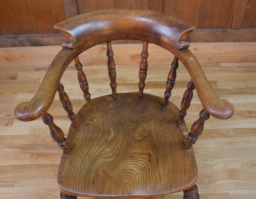 19th Century Victorian Captain s Chair for sale at Pamono