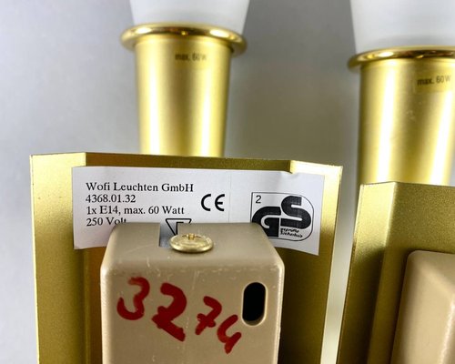 Vintage Torch Wall Sconces by Wofi Leuchten, Germany, Set of 2 for sale at  Pamono