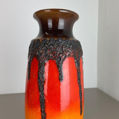 Crusty Fat Lava Vase from Scheurich, Germany, 1970s for sale