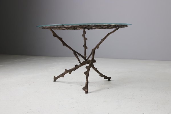 Forged iron cheap coffee table