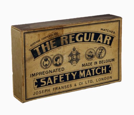 Large Antique Advertising Matchbox, 1908 for sale at Pamono