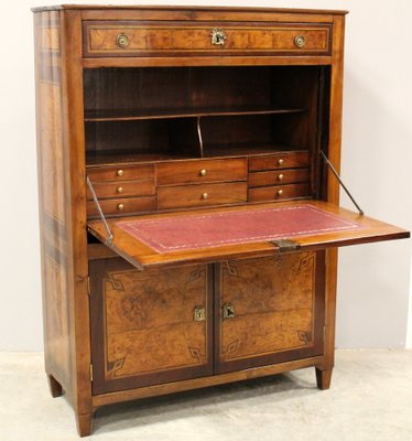 18th Century Louis XVI Walnut Secretary for sale at Pamono