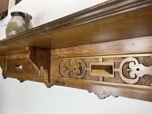 【carda】Vinastro Sidelno antique solid wood wall shelf Amazon.com: Joel's Antiques 54 Inch Wooden Floating Shelves