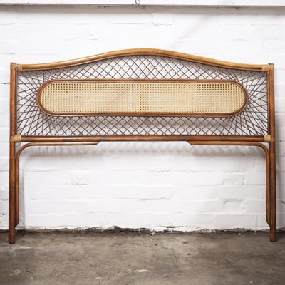 Mid-Century Vintage Bett Kopfteil aus Bambus & Rattan, 1960er bei Pamono  kaufen