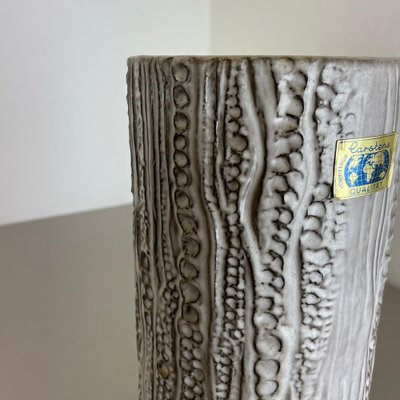 Large Brutalist Fat Lava Ceramic Vase by Carstens Tönnieshof