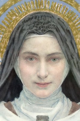 Edgard Maxence, Saint Thérèse of Lisieux, Lithograph, 1927 for