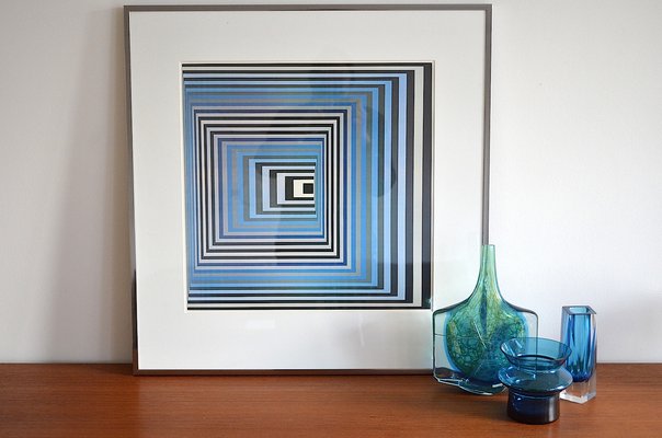 Victor Vasarely, Art Print Shorewood New York, 1970s Victor Vasarely, Art Print Shorewood New York, 1970s
