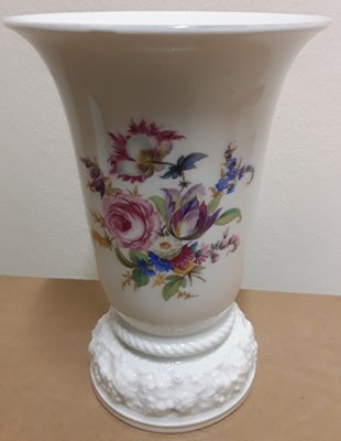 Art Deco Porzellanvase mit farbigem Blumenmotiv von Philipp Rosenthal, 1931 bei Pamono kaufen