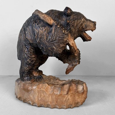 Wooden Hokkaido Kibori Kuma Bear, Japan, 1920s for sale at Pamono