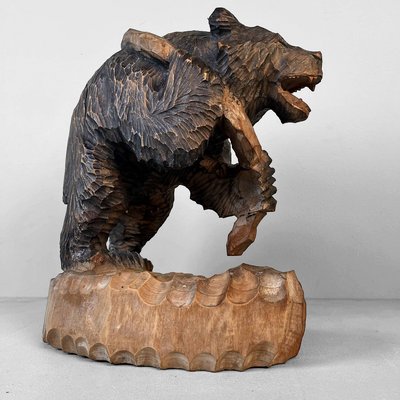 Wooden Hokkaido Kibori Kuma Bear, Japan, 1920s for sale at Pamono