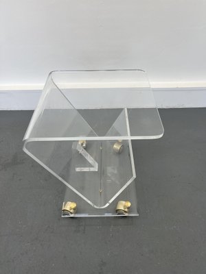 Gold and 2024 acrylic side table