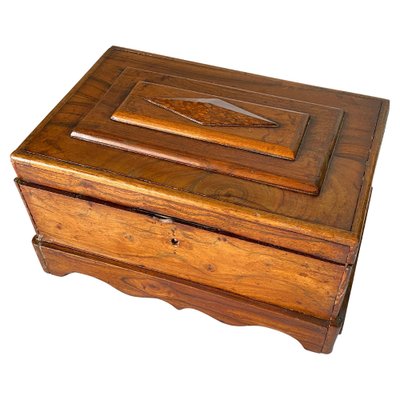 Large 19th Century Jewelry Box in Wood, England for sale at Pamono - Main Image