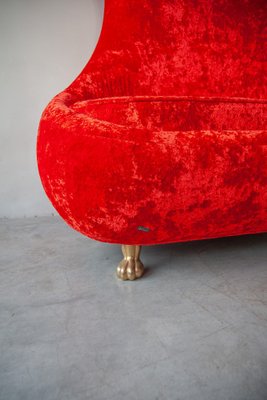 Vintage Bretz Iconic Red Loveseat Sofa, Germany, 1995 for sale at Pamono