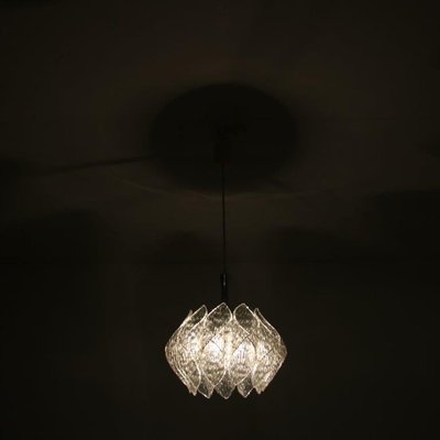 Acrylic Glass Hanging Lamp in the style of Kalmar Germany 1970s
