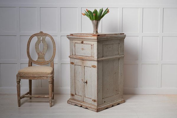 Antique Swedish Tall Narrow Cabinet for sale at Pamono
