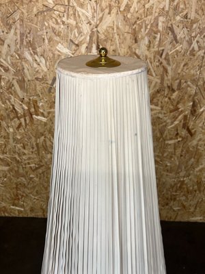 Space Age Porcelain & Brass Floor Lamp from KPM, 1970s for