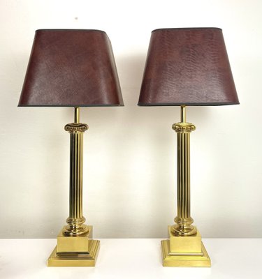 Hilarisch Dwang Zorg Large Mid-Century Table Lamps from Vereinigte Werkstätten Germany, 1960s,  Set of 2 for sale at Pamono