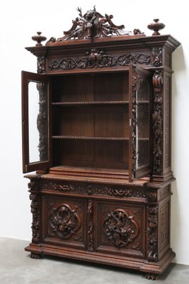 French Renaissance Cabinet in Carved Oak 1870a for sale at Pamono