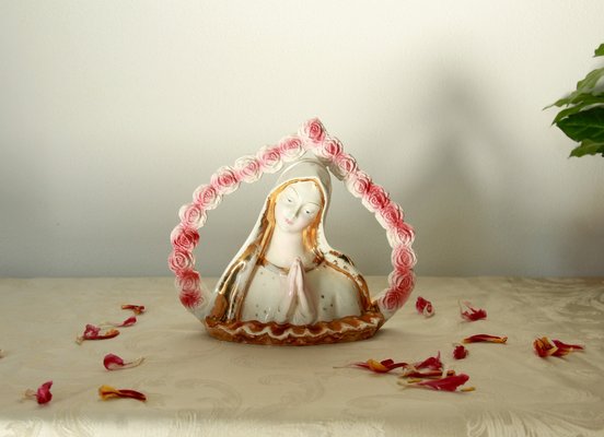 Art Deco Madonna Delle Rose Sculpture, Italy, 1940s for sale at Pamono