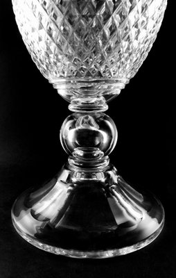 Vase Calice En Verre Transparent - Hauteur 45 Cm, Diamètre 18 Cm, 1089 G - Neuf