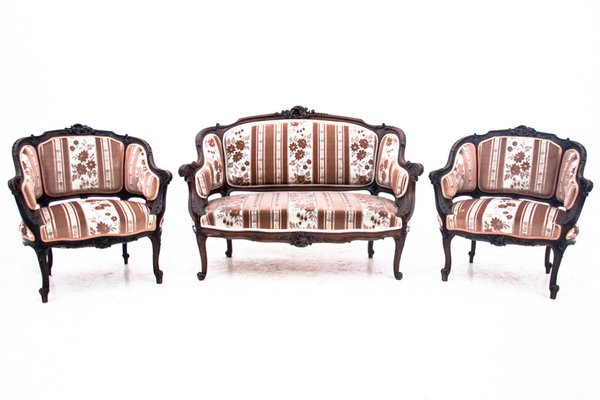 French Louis XV Living Room Set, Set of 3 for sale at Pamono