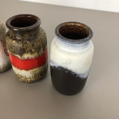 Vintage Pottery Fat Lava 231-15 Vases attributed to Scheurich