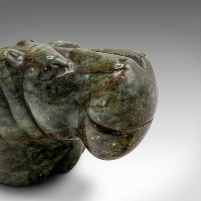 Small African Hand Carved Soapstone Hippopotamus Figure  Vintage‎ Soapstone Carved African Hippopotamus Hippo Figurine Sculpture main image 0
