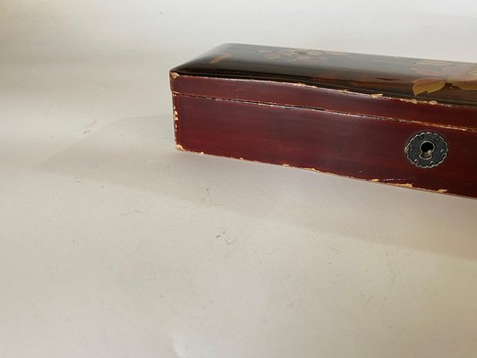 Meiji Red Japanese Lacquered Box,1880s for sale at Pamono