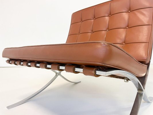 Barcelona chair vintage brown deals