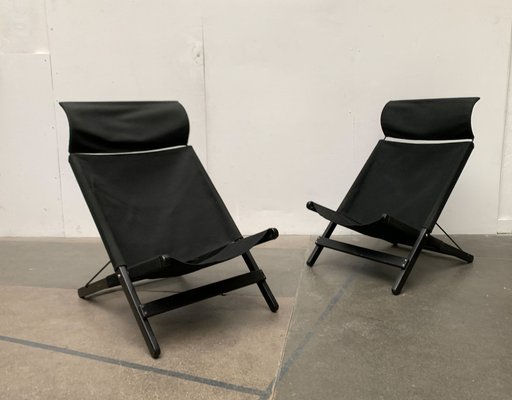 Set of Postmodern Minimalist Model Hestra Folding Chairs by Tord