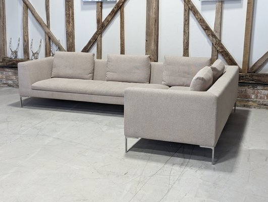 Charles Sofa in L Shape from B B Italia C B Italia Set of 2