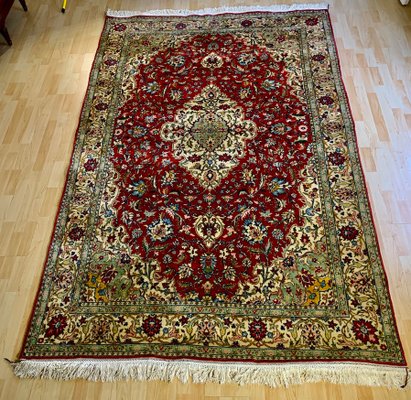 Middle Eastern Rug In Wool And Silk