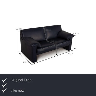 Erpo Cl 300 Two Seater Sofa In Leather